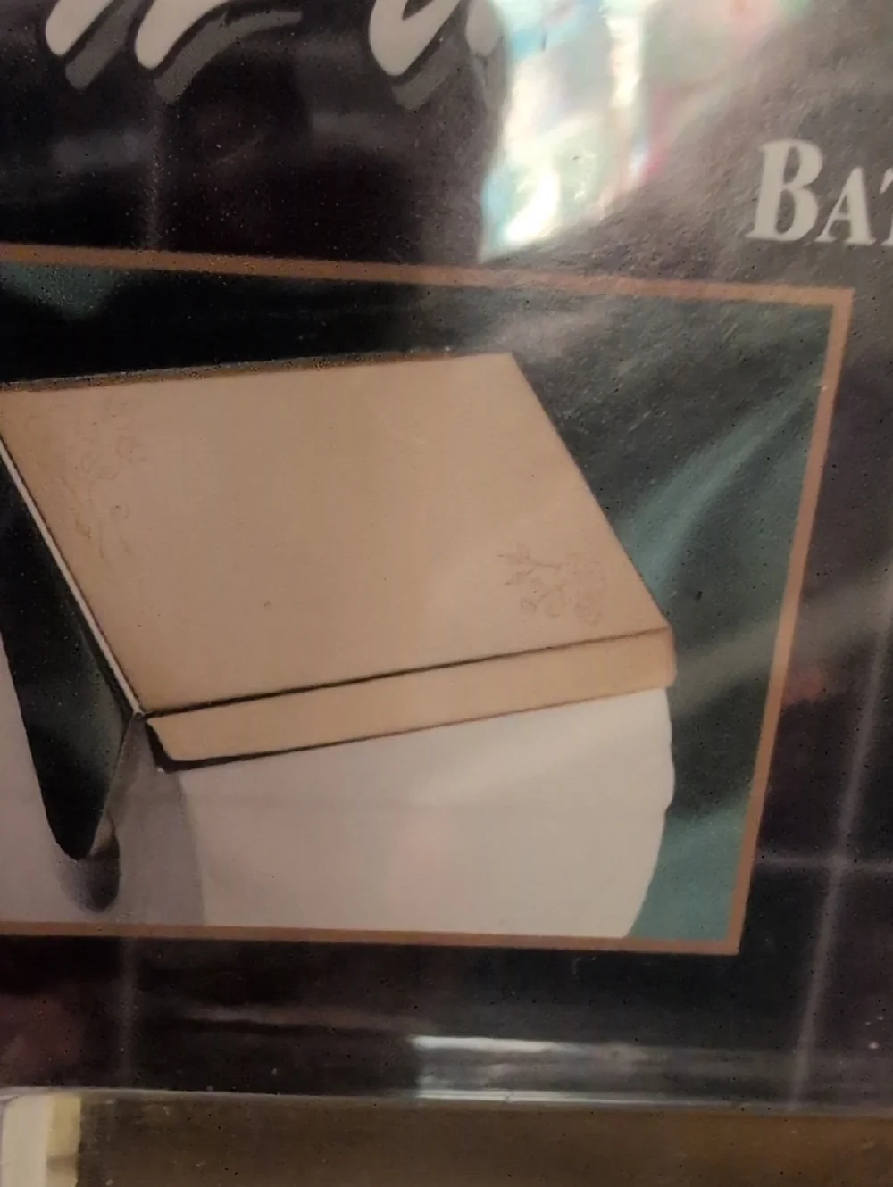Rare vintage Solid Brass metal engraved‎ gold floral toilet paper Holder NIP
